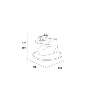 основание E33R кресла для парикмахерских размеры