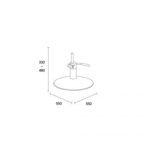размер основания H55L парикмахерского кресла
